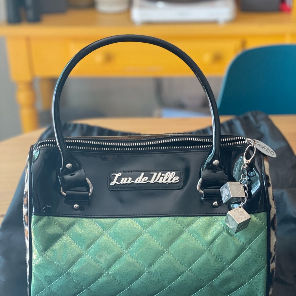 Mint Sparkle Atomic Tote Medium